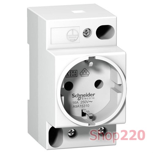 Розетка щитовая на din-рейку 16A 250В, iPC A9A15310 Schneider Electric - фото 80584