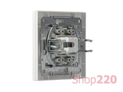 Розетка компьютерная RJ45 кат.6, белый, EPH4700121 Schneider Asfora - фото 90672