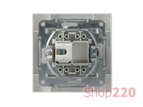 Розетка компьютерная RJ45 кат.6, белый, EPH4700121 Schneider Asfora - фото 90673