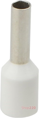 Наконечник трубчатый 2.5 мм кв, белый, Аско A0060010065 - фото 91283