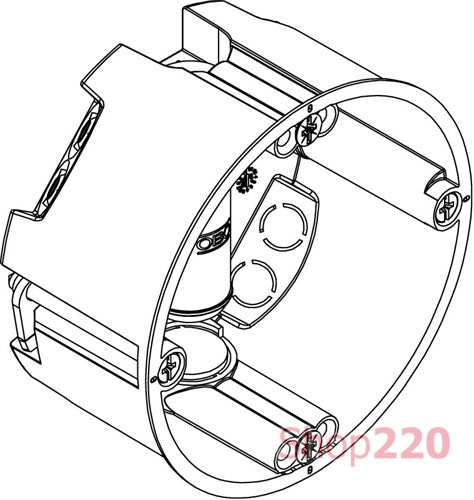 Подрозетник в гипсокартон малой глубины, HG 35 Obo Bettermann - фото 94996