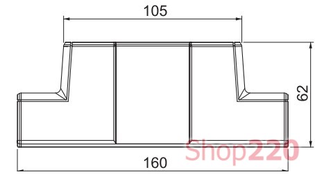 Тройник для кабель-канала 100x53 мм ПВХ, Rapid 45, OBO Bettermann 6113100 - фото 95318