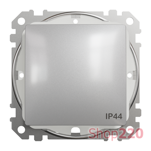 Выключатель влагозащищенный IP44, алюминий, Sedna Design - фото 96184