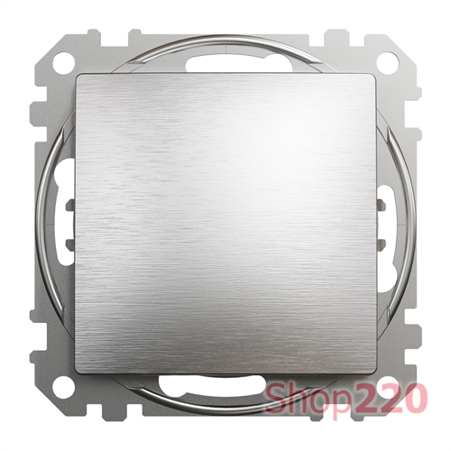 Выключатель перекрестный, матовый алюминий, Sedna Design - фото 96428