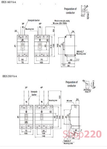 Автомат 250А, 4671839 ETI - фото 99225
