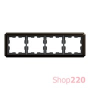 Рамка 4 поста, мокко, D-Antique Merten