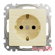 Розетка электрическая, береза, Sedna Design