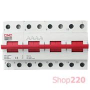 Рубильник на генератор I-0-II трехпозиционный 100 А, 4 полюса, YCBZ-100 4P 100A 1-0-2 CNС