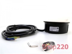 ВРЕЗНАЯ РОЗЕТКА В СТОЛ BACHMANN TWIST 2X220, НЕРЖАВЕЮЩАЯ СТАЛЬ