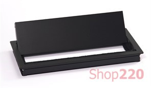 Лючок в стол, L=316мм, черный, Exit dual 2.0 ASA