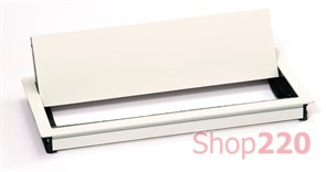 Лючок в стол, L=316мм, белый, Exit dual 2.0 ASA