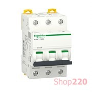 Автоматический выключатель 25А, 3 полюса, кривая C, IC60L Acti9 Schneider Electric