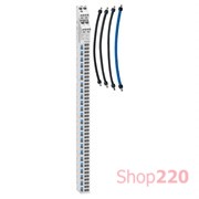 Вертикальный распределительный блок, Acti9 VDIS, с проводами, 3P+N 160A, 250/440В, 66 выходов, Schneider Electric A9XPK715