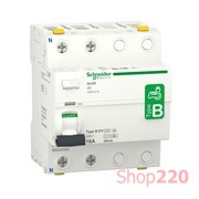 УЗО для электромобилей 40А, 30мА, 2 полюса, тип B-EV, iID Acti9 Schneider Electric