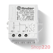 Диммер; 400Вт; 230В AC; электронное; RI+диммер; ступенчатое; память; панель/распр. коробка