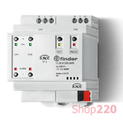 Диммер; 2 канала 400Вт 230В AC; KNX 30В DC; 100Вт CFL и LED; модульное; 70мм