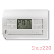 Термостат комнатный; 1CO; 5A; 2 AAA; +5..+37°C; черный; День/Ночь; Вкл/Выкл/Лето/Зима; LCD; поверхностный