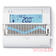 Термостат комнатный; суточный; 1CO; 5A; 2 AAA; +5..+37°C (–20..+90°C); белый; программ.; 15мин/1час.; смысл. LCD; поверхностный