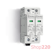 ПЗИП; Тип 2; 1L+N-PE; 230В AC; 20 kA; 2 варистора; без дистанц. сигнал.; модульное; 35.8мм