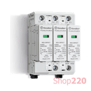 ПЗИП; Тип 2; 3L; 230В AC; 20 kA; 3 варистора; модульное; 53.8мм