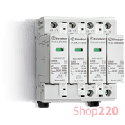 ПЗИП; Тип 2; 3L+N-PE; 230В AC; 20 kA; 3 варистора + 1 разрядник; модульное; 71.8мм