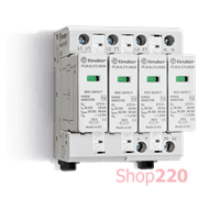 ПЗИП; Тип 2; 4L; 230В AC; 20 kA; 4 варистора; модульное; 71.8мм