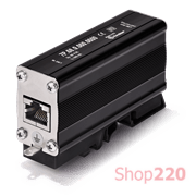 ПЗИП; Тип 3; Ethernet &amp; POE; 48В DC; 1,6 kA; RJ45-RJ45 с экраном; до 250 мГц; защита всех пар проводов