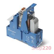 Реле ИФМ; 2CO; 10A; 24В AC; AgNi; LED+варистор; блок.кн.тест; пластик; зажим.; DIN-рейка; 27мм