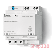 Импульсный блок питания 24-28В DC 60Вт 2,8А; 110-240В AC/220В DC; IN/OUT и КО; SELV; модульное; 70мм