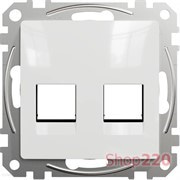 Адаптер под 2 модуля Keystone, белый, Sedna Design