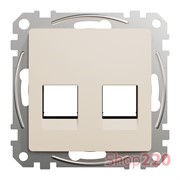 Адаптер под 2 модуля Keystone, бежевый, Sedna Design