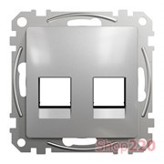 Адаптер под 2 модуля Keystone, алюминий, Sedna Design