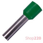 Наконечник втулочный (гильза) 10 мм кв удлиненный, зеленый, e.terminal.stand.e10-18.green Enext s3036065