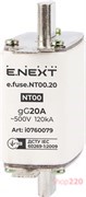 Предохранитель плавкий габарит 00, 20А, e.fuse.NT00.20 Enext
