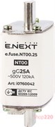 Предохранитель плавкий габарит 00, 25А, e.fuse.NT00.25 Enext