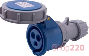 Силовая розетка переносная 3п., 230В, 16А, IP67, e.socket.213.16.67 Enext