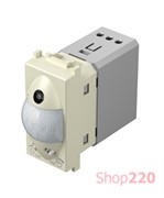 Инфракрасный выключатель (датчик движения) 5А, 230В, 1 модуль, цвет слоновая кость EM31IW