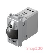 Инфракрасный выключатель (датчик движения) 5А, 230В, 1 модуль, цвет серебряный металлик EM31ES