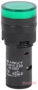 Лампа светосигнальная d=16мм 230В АС зеленая, e.ad16.230.green Enext