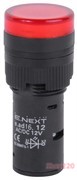 Лампа светодиодная d=16мм 12В АС/DC красная, e.ad16.12.red Enext