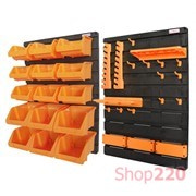Органайзер для инструментов настенный,e.toolbox.pro.26, 35 элементов 825х210х585мм, Enext