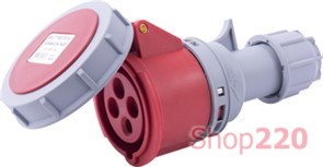 Силовая розетка переносная 4п., 400В, 16А, IP67, e.socket.214.16.67 Enext