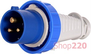 Силовая вилка переносная 3Р+N+Z, 400В, 32А, IP67, Tarel