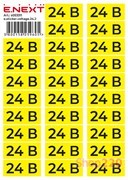 Самоклеящаяся наклейка 24В (90х38мм) 26 шт/лист, e.sticker.voltage.24.2 Enext