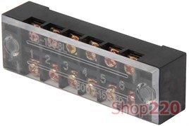 Клеммная колодка защищенная 15А, 6 полюсов, e.tc.protect.15.6 Enext