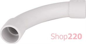 Соединитель плавный угловой для труб d25мм MUTLUSAN, e.pipe.angle.large.stand.m.25 Enext