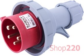 Силовая вилка переносная 5п., 400В, 32А, IP67, e.plug.025.32.67 Enext