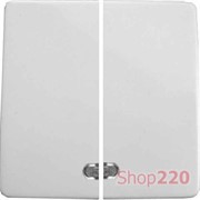 Клавиша двойная слоновая кость с подсветкой, e.lux.11881L.pn.l.ivory Enext