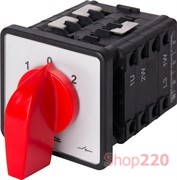 Пакетный переключатель щитовой, на DIN – рейку, 3p, 1-0-2, 63А, LK63/3.323-SP/45 TAREL