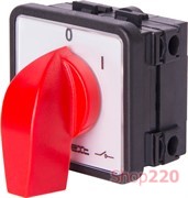 Пакетный переключатель щитовой, с передней панелью, 1p, 0-1, 16А, LK16/1.216-ZP/45 TAREL